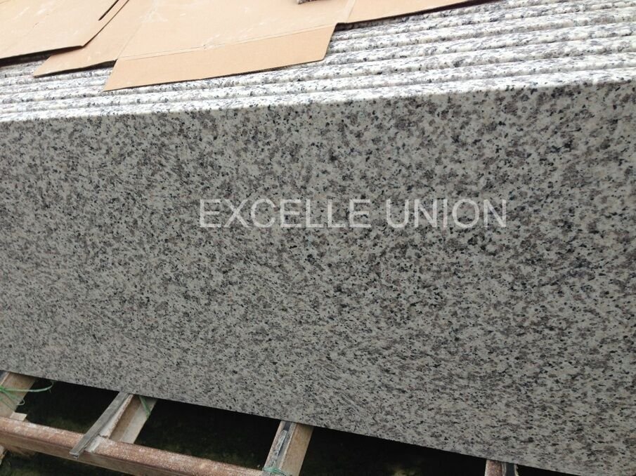 Granite countertop surface texture and thickness detail
